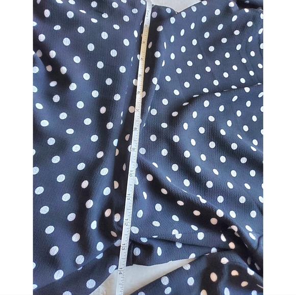 One clothing los angeles true wrap peplum Polka dot top size small - Picture 10 of 11